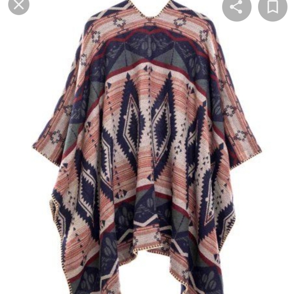 Kollie More Navy Geometric Wrap - Picture 4 of 9